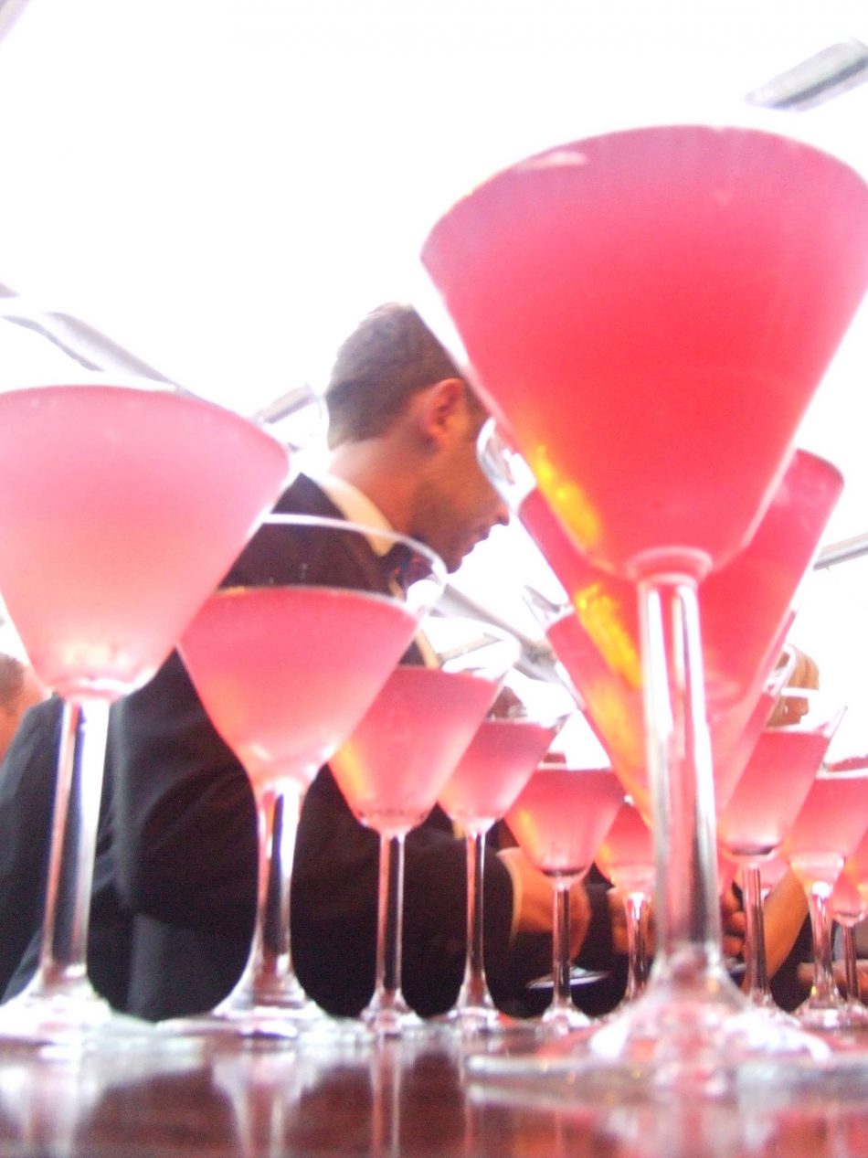 Cosmopolitans served by Mambo Mobile bar hire