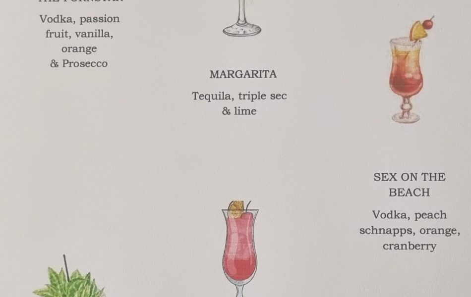 bespoke cocktail menus