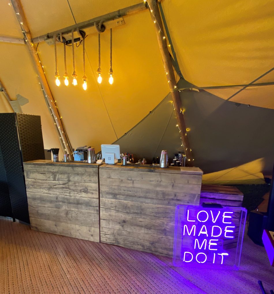 wooden mobile bars for hire